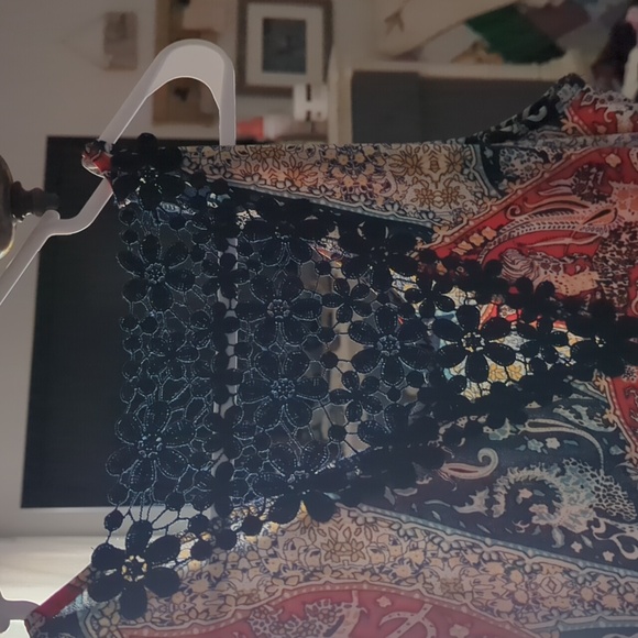 Colorful Paisley Sleeveless Dress - Picture 3 of 3